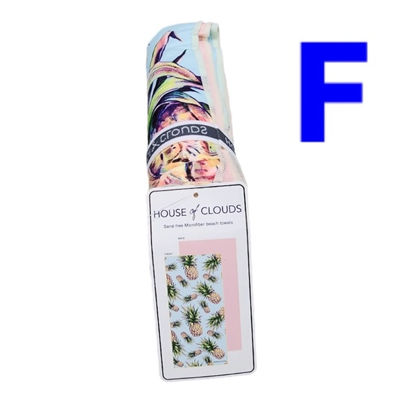 🌺RE-STOCKED HOUSE OF CLOUDS Microfiber Sand Free Quick Dry Beach Pool TowelsNWT - Picture 5 of 8